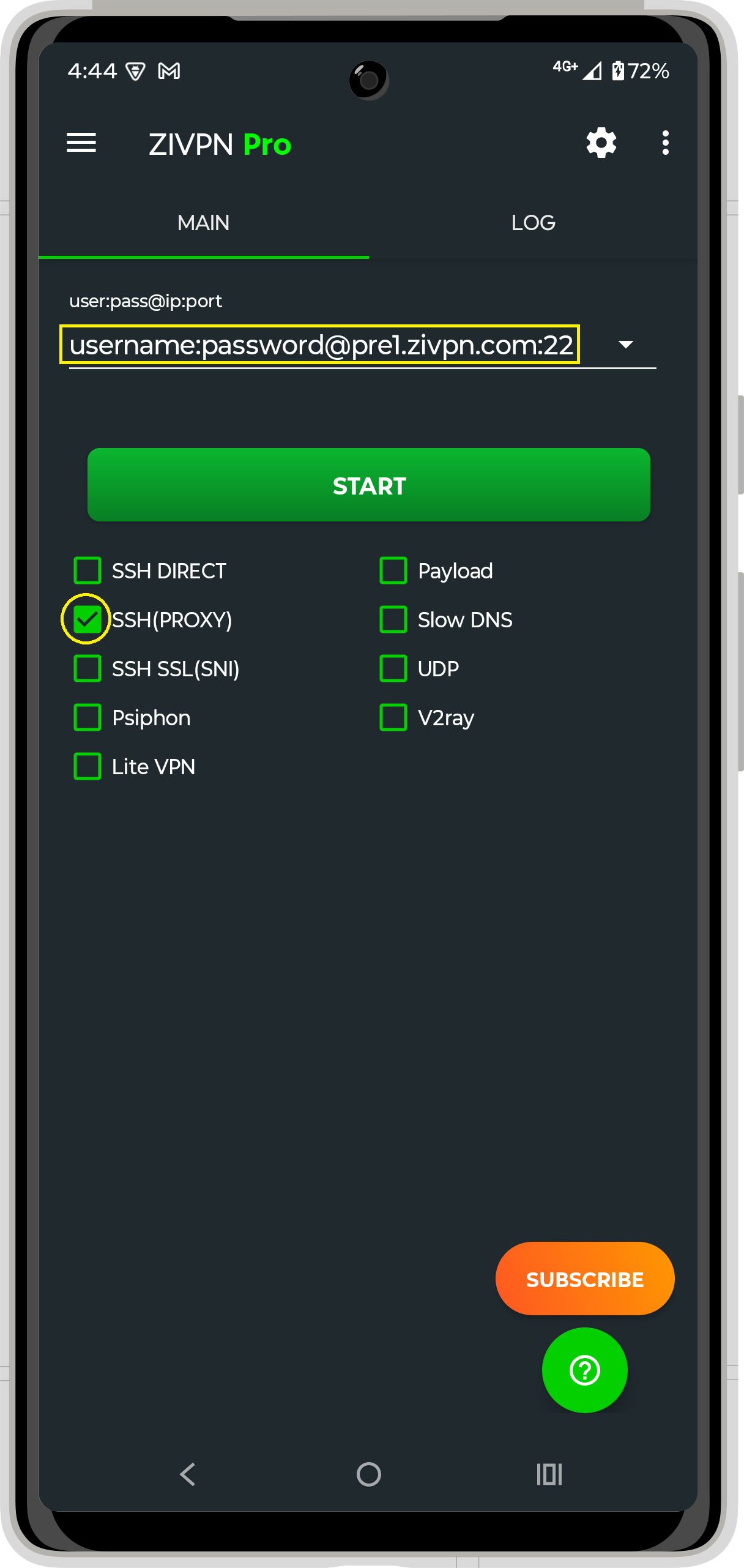 SSH Proxy Setup Step 3